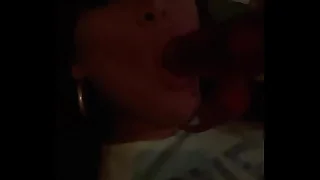 BELLA Y SEXY TRANSEXUAL VENEZOLANA  MAMANDO UN VIBRADOR @lindsayCozar